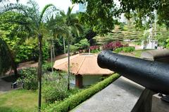 9-pound cannon on display outdoors