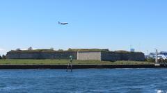 Castle Island Park in Boston with trees and walkways