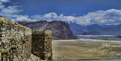 Kharpocho Fort wall in Pakistan