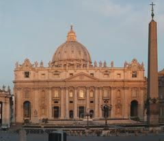 Facade of St. Peter's Basilica in morning light