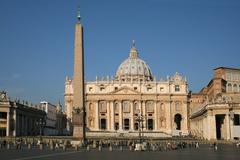 St. Peter's Square, St. Peter's Basilica, and Vatican Obelisk