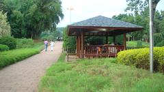 Japanese garden hut