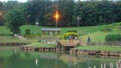 Japanese garden with river in Pune