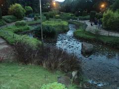 Japanese garden with small pond in Pune