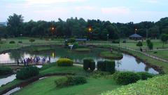 Top view of a Japanese garden in Pune