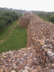 Heavy Bastion Long Outer Wall of Lal Kot and Rai Pithora