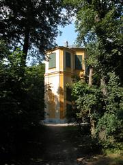 Kleine Gloriette in a scenic garden in Vienna, Austria