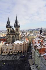 Panoramic view of Old Town Hall in Prague