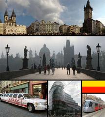 collage of Prague landmarks