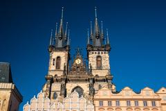 Church of Our Lady before Týn with towering Gothic spires