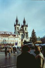 Old Town Square and Tyn Church in Prague