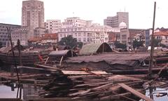 A historical photo of a building in Singapore from 1966