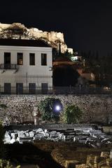 The Library of Hadrian at night