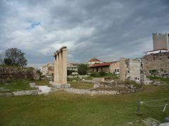 Hadrian's Library ruins in Athens