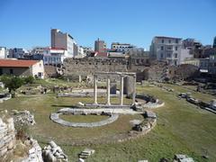 Hadrian's Library ruins in Athens