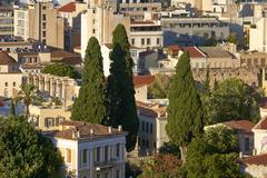 View of the Library of Hadrian from the Areopagus