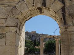 Hadrian's Library ruins in Athens