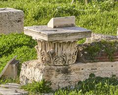 Corinthian capital at the Library of Hadrian archaeological site