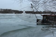 Donau in Vienna during 2012 cold wave