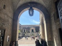 Palazzo Biscari internal courtyard view from the street