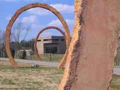 concrete sculpture at the North Carolina Museum of Art Sculpture Field