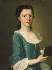 Portrait of Mrs. Rawlins Lowndes (Sarah Jones) by Jeremiah Theus