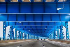 The Girard Point Bridge in Philadelphia carrying Interstate 95 across the Schuylkill River