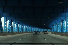 I-95 North Girard Point Bridge under blue sky