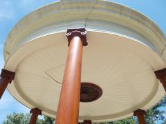 Bodor Musical Fountain pavilion on Margaret Island, Budapest, Hungary