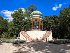 Temple in Japanese Garden in Budapest