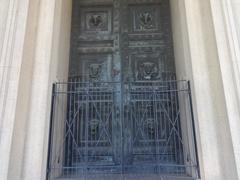 Nashville Parthenon entrance doors in Centennial Park