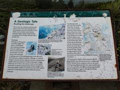 geology plaque at Muir Beach Overlook California