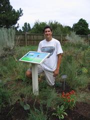 Eagle Scout in Prairie Garden setting