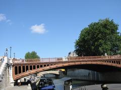 Pont au Double over the Seine River in Paris