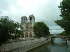 Notre-Dame Cathedral view from the Seine River