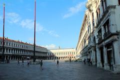 Piazza San Marco with Procuratie Nuove, Museo Correr, and Procuratie Vecchie in Venice, Italy