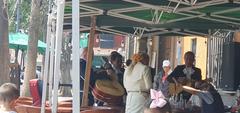 Mariachi musicians performing at Plaza Garibaldi