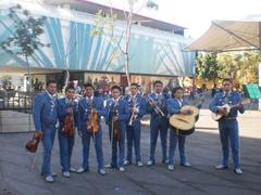 Mariachi musicians performing at Plaza Garibaldi