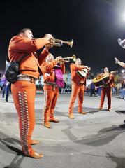 trumpet player of mariachi band at Plaza Garibaldi, Mexico City