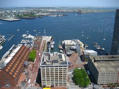 Boston waterfront with Long Wharf