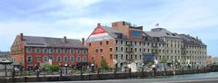 Gardiner Building and Custom House Block on Long Wharf in Boston