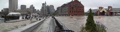 Long Wharf and Customhouse Block with Boston city skyline