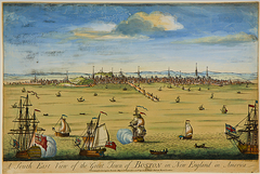 View of Boston by John Carwitham, ca.1765