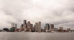 Boston harbor skyline 2005