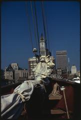 Bow of Westward and Custom House from Long Wharf