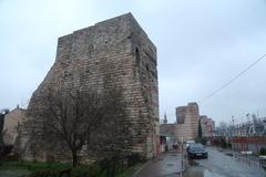 Walls near the Byzantine Palace of the Porphyrogenitus in Ayvansaray, Istanbul