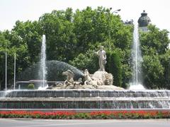 Fountain of Neptune in Madrid Spain