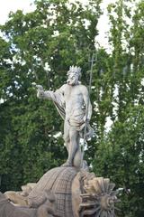 Fountain of Neptune in Madrid, Spain