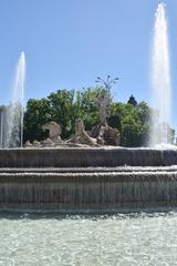 Neptune's Fountain in Madrid, Spain