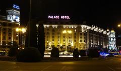 Hotel Palace on Prado Boulevard at night